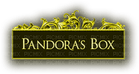 pandoras box text gold or