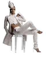 white fashion woman - PNG gratuit