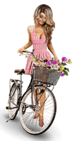 woman ---kvinna-cykel - 免费PNG