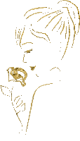 Woman, Skizze, Gold - Darmowy animowany GIF