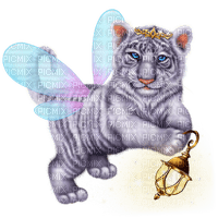 Y.A.M._Fantasy animals tiger - PNG gratuit