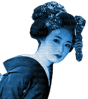 geisha blue asian woman femme asiatique