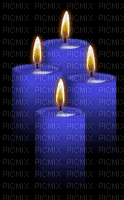 голубая свеча - GIF animado gratis