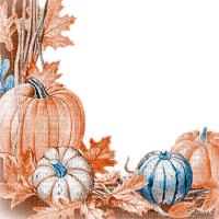 soave frame deco autumn corner tanksgiving pumpkin - zadarmo png