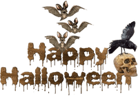 loly33 texte happy halloween - 免费PNG