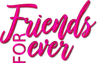 Friends Forever.Text.Pink - darmowe png