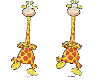 giraphe danse - Бесплатни анимирани ГИФ