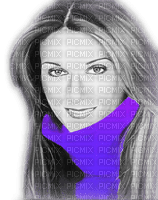 soave woman celine dion black white purple - δωρεάν png
