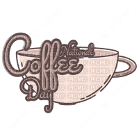 International Coffee Day Text - Bogusia - ücretsiz png
