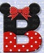 image encre lettre B Minnie Disney edited by me - ingyenes png