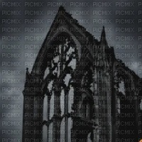 Gothic Cloudy Abbey - PNG gratuit
