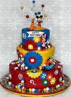 image encre gâteau pâtisserie bon anniversaire Disney edited by me - png gratis