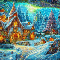 kikkapink winter castle background christmas - δωρεάν png