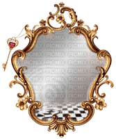 gold mirror alice - ücretsiz png