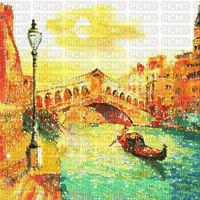 fondo venecia canal gondola gif dubravka4 - GIF animado grátis