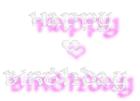 happy birthday pink - darmowe png