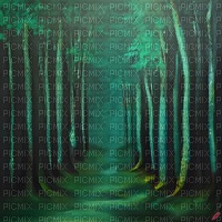 Green Deep Dark Forest - Free PNG