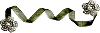 minou-green ribbon-grön band-nastro verde - Free PNG
