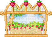 Strawberry Window - Gratis animeret GIF