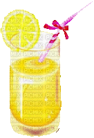Verre de limonade - GIF animé gratuit