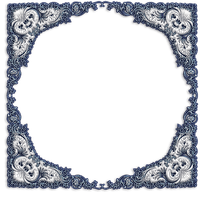 Frame.Blue.Lace.Cadre.Victoriabea - darmowe png