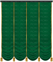 Kaz_Creations Deco Curtains Green - 無料png