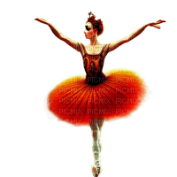 kikkapink autumn ballerina painting - gratis png