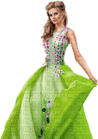 Woman in dress. Ball gown. Summer dress. Leila - 免费PNG