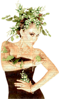 Woman with Lily of the Valley/ Femme avec Muguet - zadarmo png