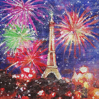 soave background animated painting fireworks - GIF animate gratis