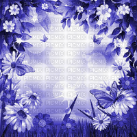Y.A.M._Spring background blue - бесплатно png