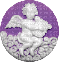 Kaz_Creations Deco Scrap Badge Circle Angel Cherub - PNG gratuit