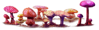 fantasy pink mushrooms - zadarmo png