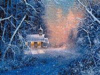Blue DREAM 70-  hiver - Free animated GIF