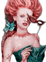Y.A.M._Vintage Fantasy Lady woman girl - besplatni png