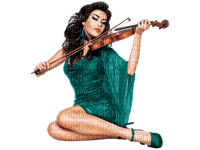 Девушка  со скрипкой - ingyenes png