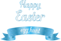 Kaz_Creations Easter Deco Text Logo Happy Easter Egg Hunt - png gratuito