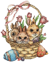 lapins Pâques- bunny - GIF animé gratuit