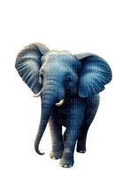 éléphant bleu - ücretsiz png