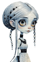 gothic girl illustrated - gratis png