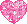 pink heart gif - GIF animado gratis