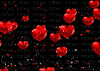 coe fond rouge gif image  deco  glitter - Ingyenes animált GIF