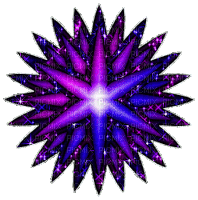 blue violett star - GIF animado grátis
