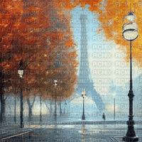 kikkapink paris autumn background - gratis png