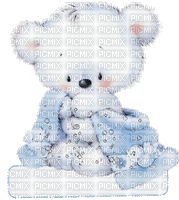 teddy bear bathe gif - GIF animado grátis