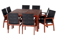 table with chairs - png gratis