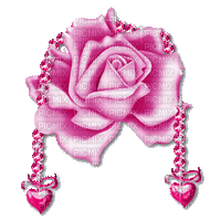 perle de rose - Gratis animerad GIF