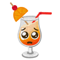 Tropical drink with puppy dog eyes - gratis png