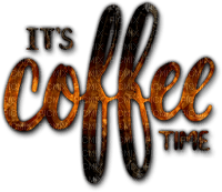 soave text coffee time brown - gratis png