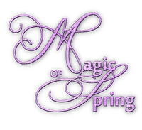 soave text magic spring purple - 免费PNG